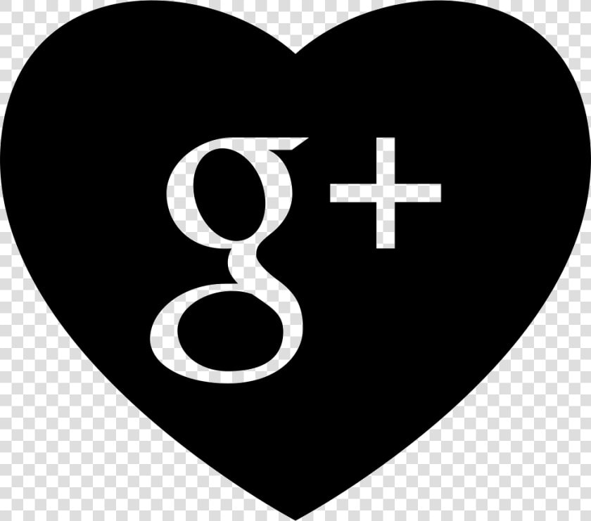 Heart With Google Plus Social Media Logo   Google Icons Png Transparent  Png DownloadTransparent PNG