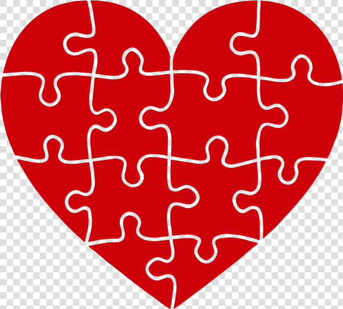 Heart Png Puzzel Transparent   Heart Shaped Puzzle Vector  Png DownloadTransparent PNG