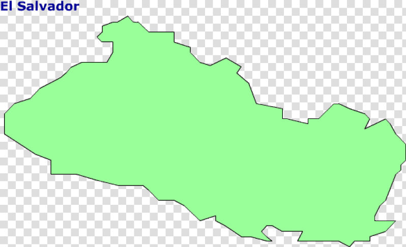 Map Of El Salvador   El Salvador Country Outline  HD Png DownloadTransparent PNG