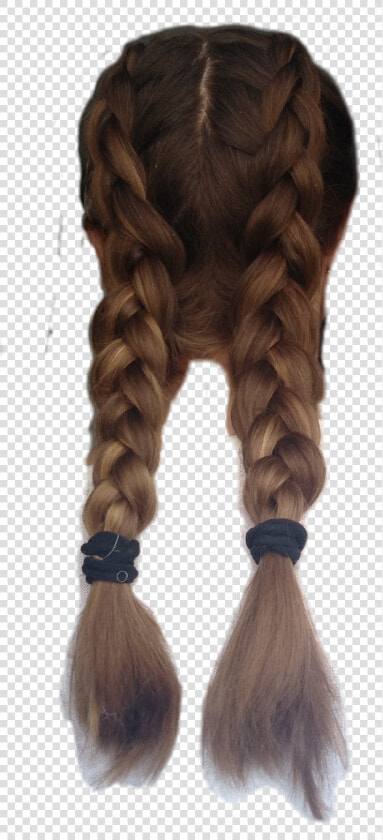 Hair Braid Braids Dutchbraid Brownhair Freetoedit   Blond  HD Png DownloadTransparent PNG