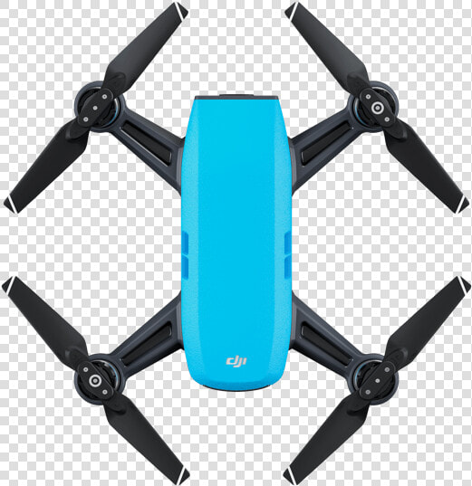 Dji Spark Blue Drone Top View   Dji Spark Drone Blue  HD Png DownloadTransparent PNG