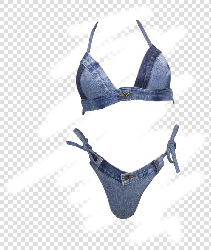 The Denim Bikini Class Lazyload Lazyload Fade In   Lingerie Top  HD Png DownloadTransparent PNG