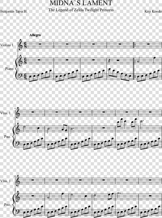 Inuyasha Sheet Music  HD Png DownloadTransparent PNG