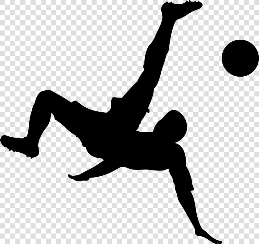 Silhouette joint angle   Bicycle Kick Soccer Silhouette  HD Png DownloadTransparent PNG