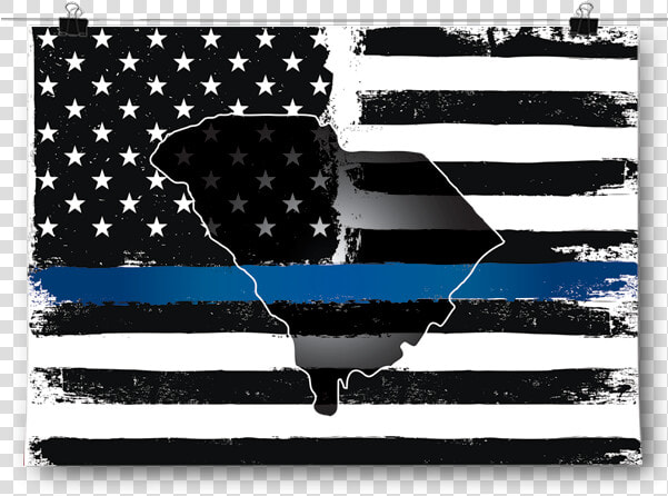 Thin Blue Line   Arizona Thin Blue Line Flag  HD Png DownloadTransparent PNG