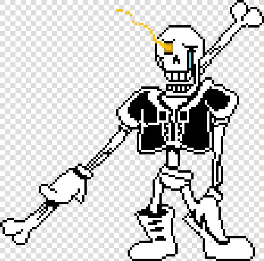 Pixilart Papyrus The   Undertale Disbelief Papyrus Phase 2  HD Png DownloadTransparent PNG