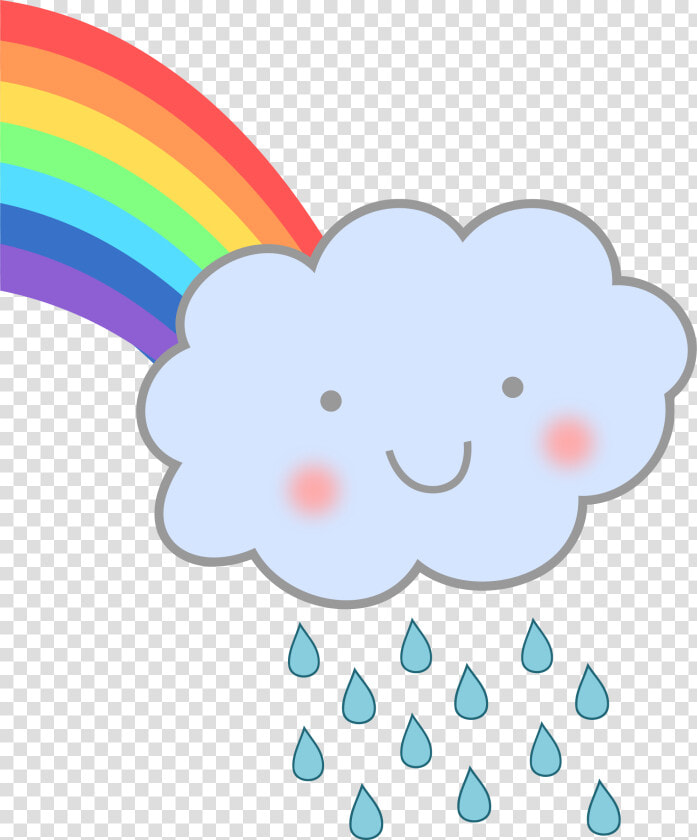 Transparent Rain Puddle Png   Rain Cloud With Rainbow  Png DownloadTransparent PNG