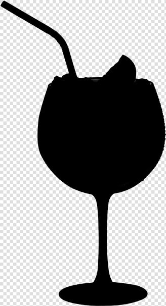 Wine Glass Clip Art Silhouette   Two Wine Glass With Straw Clipart  HD Png DownloadTransparent PNG