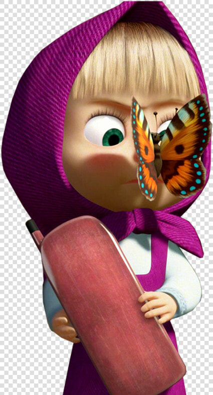 Imágenes De Masha Y El Oso   Masha And The Bear Butterfly  HD Png DownloadTransparent PNG