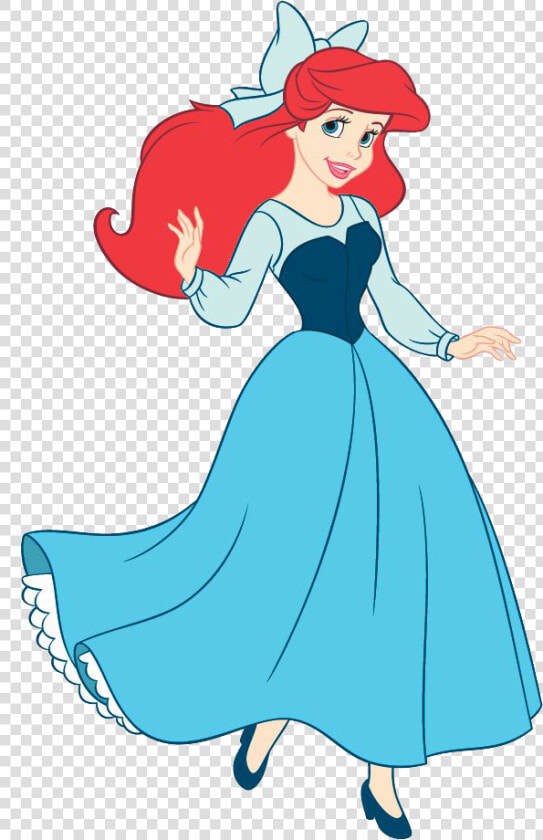 Ariel Vector Rock Silhouette   Little Mermaid Ariel Blue Dress  HD Png DownloadTransparent PNG