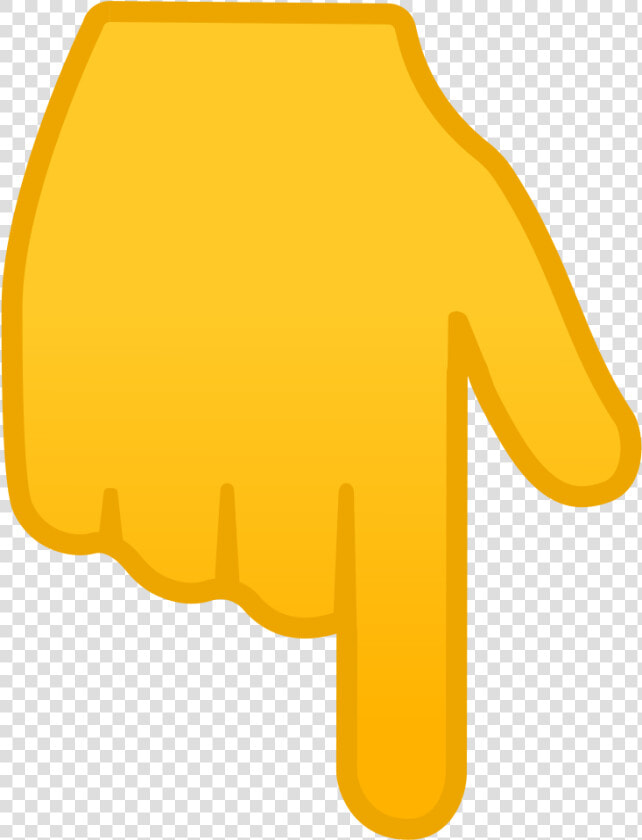 Backhand Index Pointing Down Icon   Finger Point Down  HD Png DownloadTransparent PNG