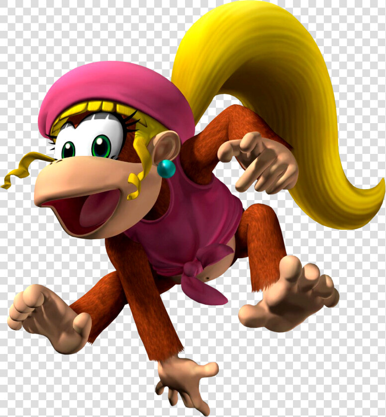 Mario Super Sluggers Dixie Kong  HD Png DownloadTransparent PNG