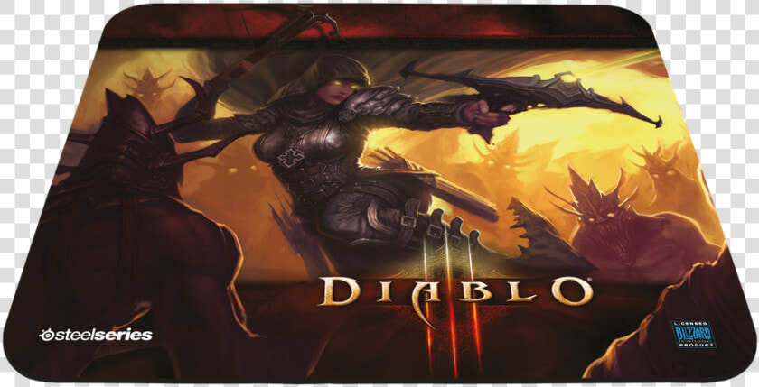 Qck Diablo3 Demon Hunter Edition   Steelseries Qck Diablo 3 Mousepad  HD Png DownloadTransparent PNG