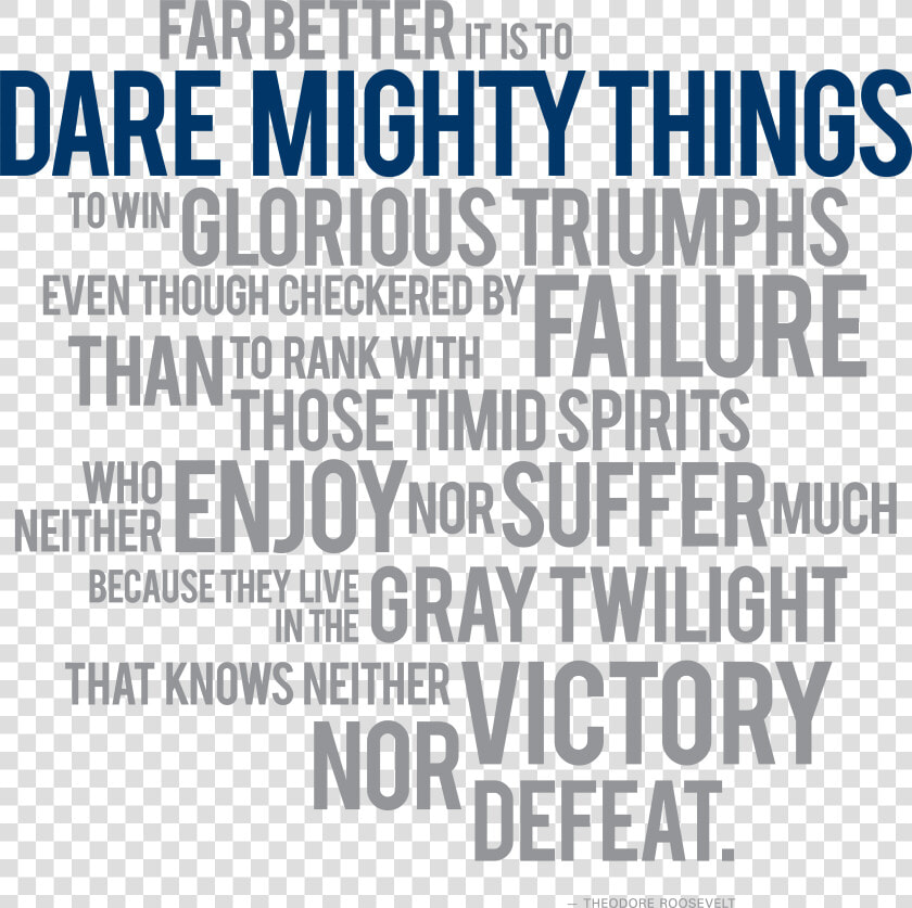 Transparent Dare Png   Dare Mighty Things Quote  Png DownloadTransparent PNG