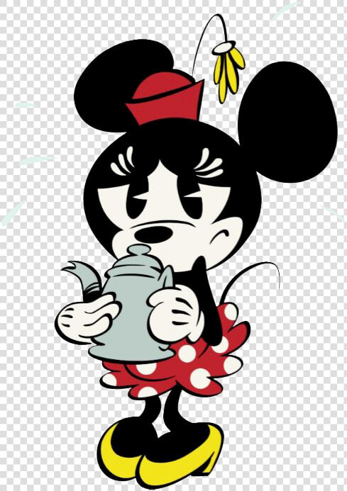 Mickey Mouse Minnie Worried   Minnie Mouse Cartoons Shorts  HD Png DownloadTransparent PNG