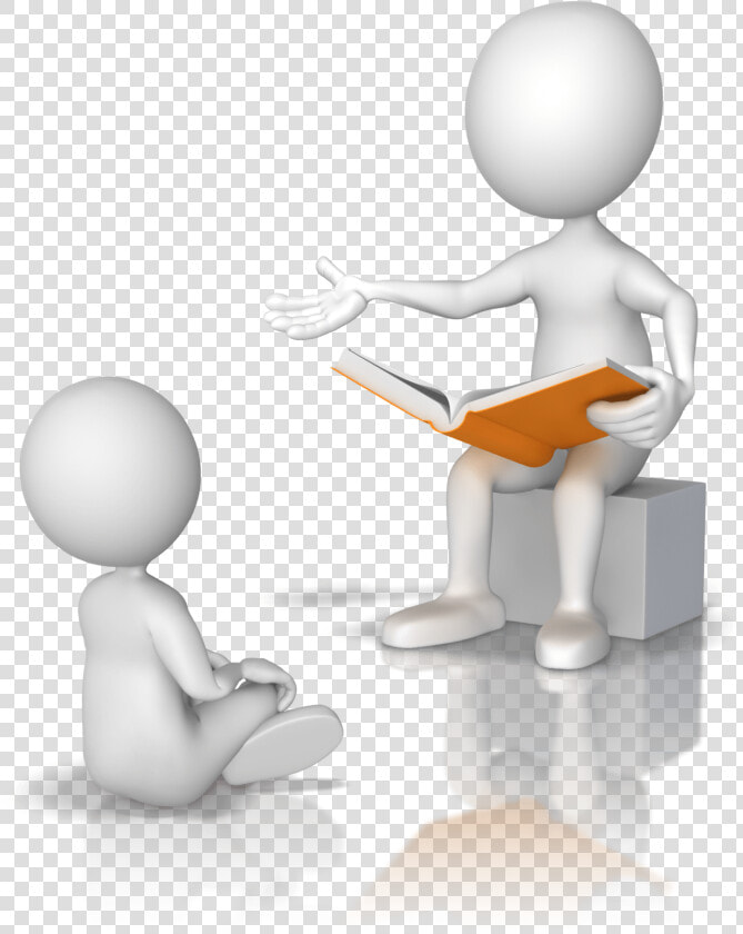 Cartoon Image Of One Person Telling The Other A Story   3d Man Story  HD Png DownloadTransparent PNG