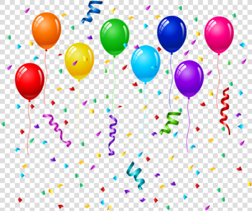 And Balloon Greeting Confetti Birthday Cake Party   Balloons Png Format Birthday Png  Transparent PngTransparent PNG