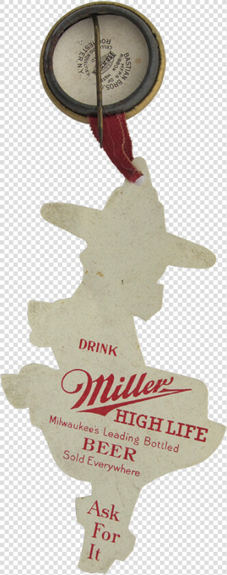 Miller High Life Woman And Moon Button Back Beer Button   Miller  HD Png DownloadTransparent PNG