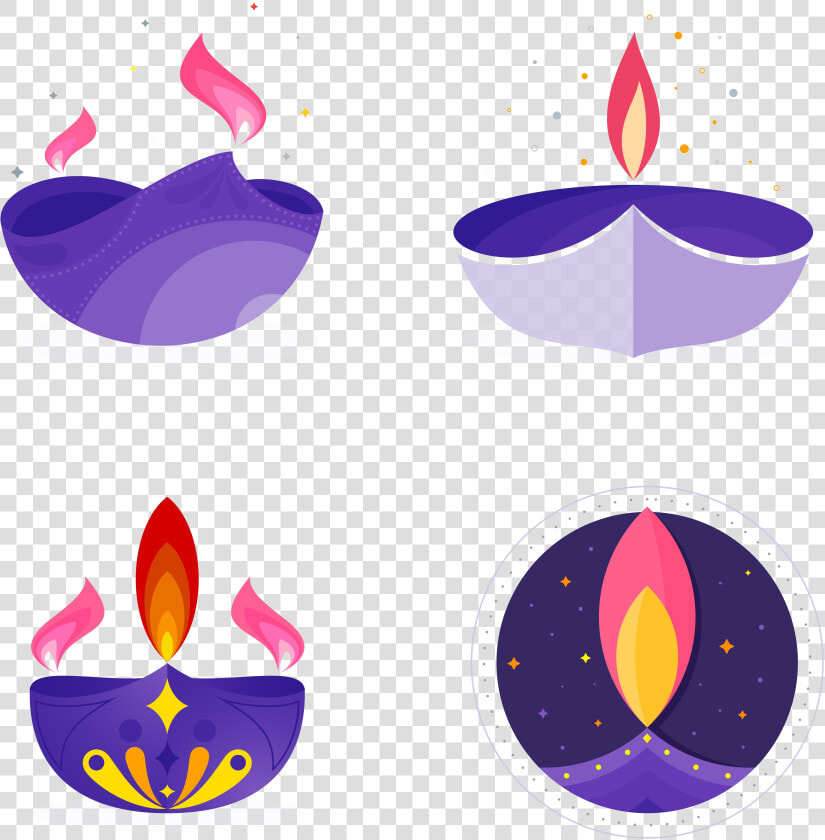 Vector Purple Diwali Diya Png   Happy Diwali Hd Images 2018 Download  Transparent PngTransparent PNG