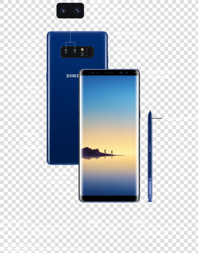 Samsung Note 8 Features And Specifications  HD Png DownloadTransparent PNG