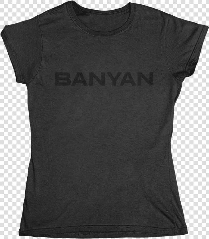 Women S Banyan Black On Black T shirt   Active Shirt  HD Png DownloadTransparent PNG