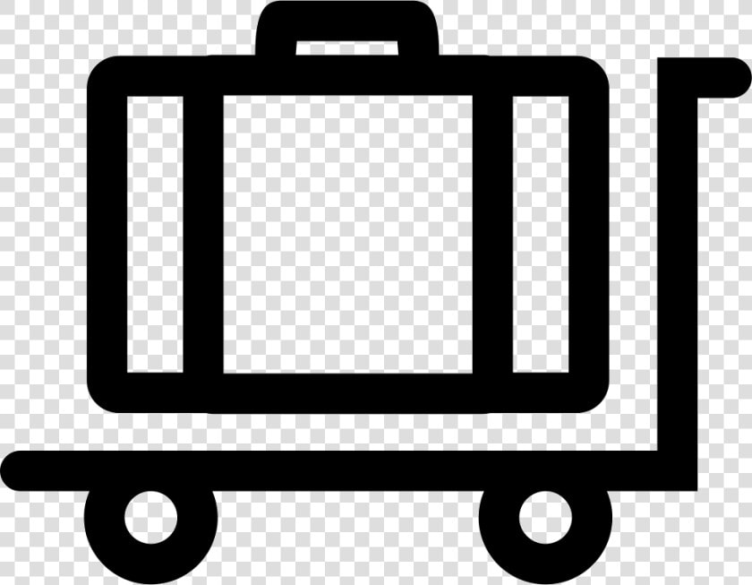 Baggage On Platform Cart Outline   Plataforma Icono  HD Png DownloadTransparent PNG