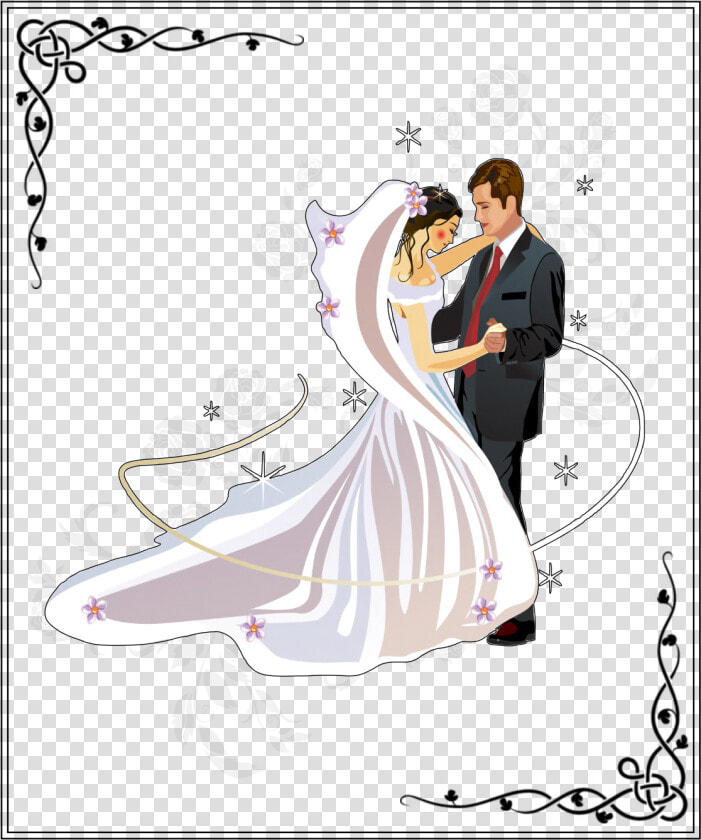 Transparent Bride Groom Silhouette Png   Wedding Couple Png Clipart  Png DownloadTransparent PNG