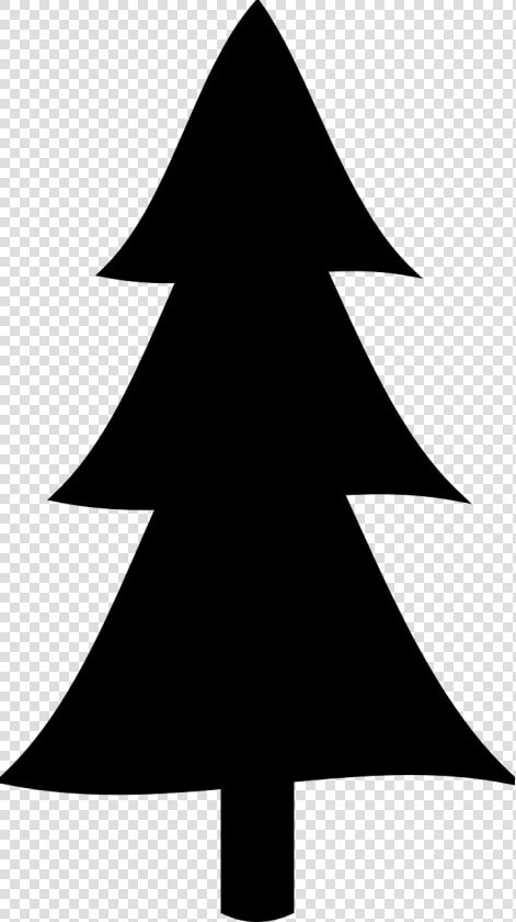 Christmas Tree Fir Clip Art   Clipart Pine Tree Silhouette  HD Png DownloadTransparent PNG