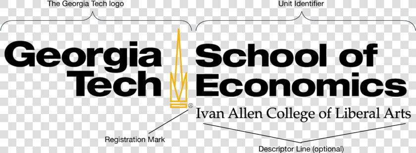 Combined Logo With Labeled Parts   Georgia Institute Of Technology  HD Png DownloadTransparent PNG