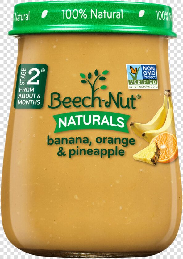 Naturals Banana  Orange  amp  Pineapple Jar   Beechnut Naturals Baby Food  HD Png DownloadTransparent PNG