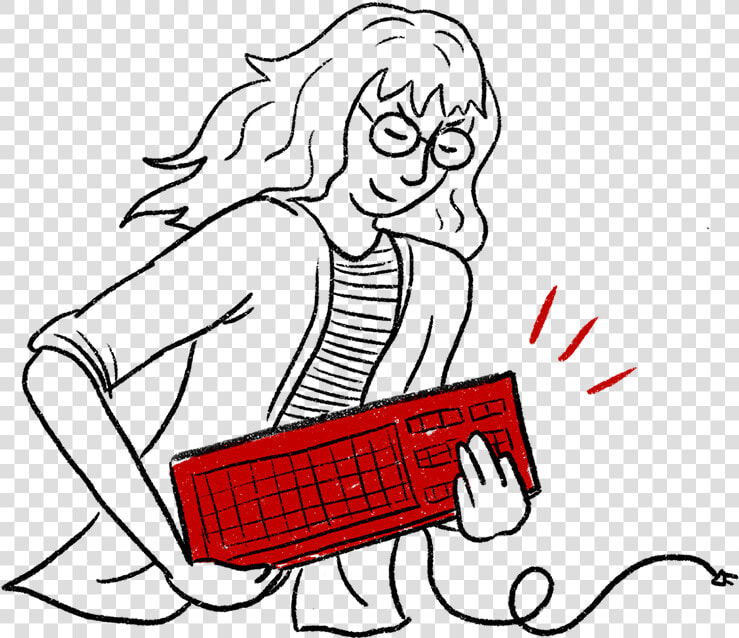 Rock Out On A Keyboard With Managed It Services   Illustration  HD Png DownloadTransparent PNG