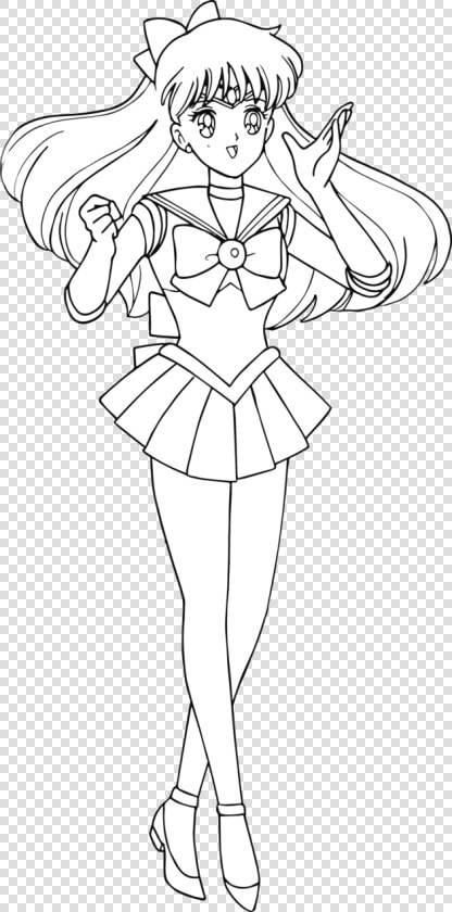 Sailor Venus Coloring Pages   Png Download   Sailor Venus Coloring Pages  Transparent PngTransparent PNG