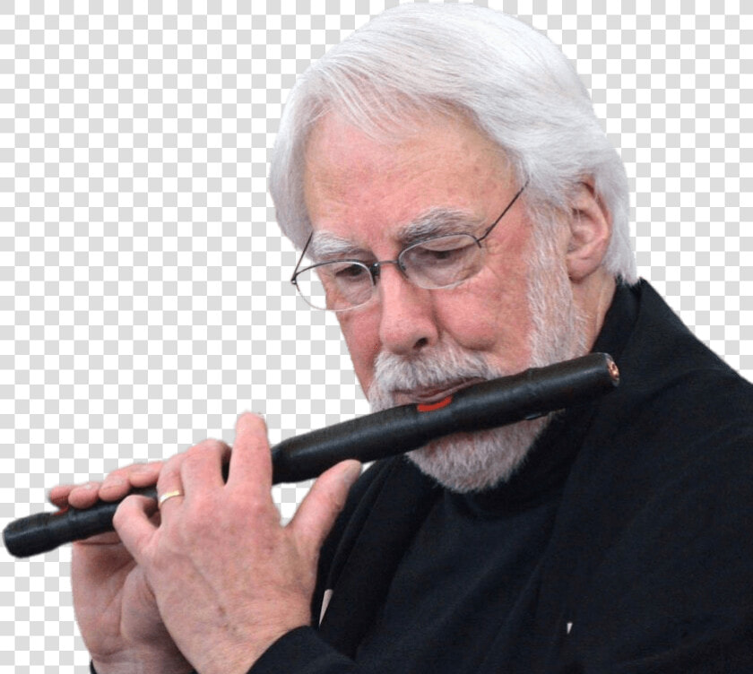 Musician Playing The Nohkan Flute   Man Playing Flute Png  Transparent PngTransparent PNG