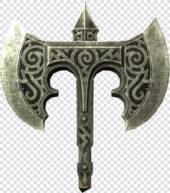 Elder Scrolls Skyrim Broken Steel Battle Axe   Battle Axe Axe Png  Transparent PngTransparent PNG