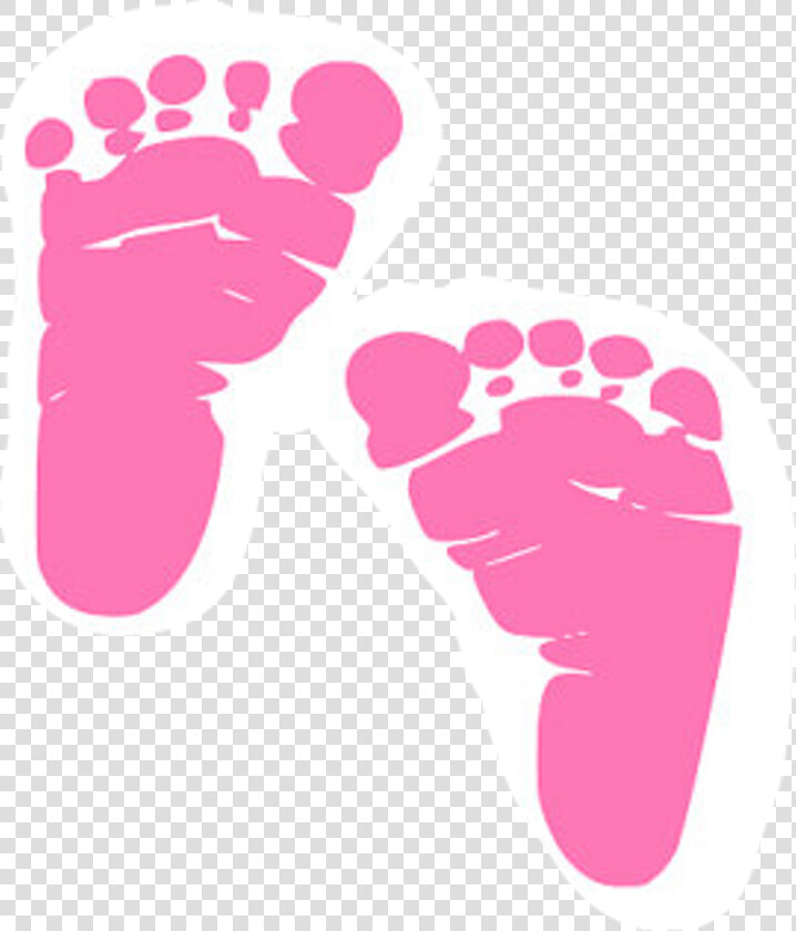 Sticker Baby On Board Cute Clipart   Png Download   Pink Baby Footprints Clipart  Transparent PngTransparent PNG