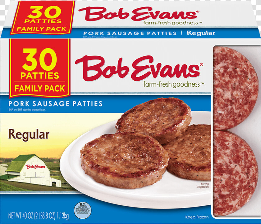 Bob Evans Regular Sausage Patties 40 Oz   Bob Evans Sausage Patties  HD Png DownloadTransparent PNG