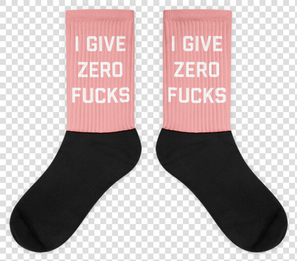 Zero Fucks Pink Socks   Sock  HD Png DownloadTransparent PNG