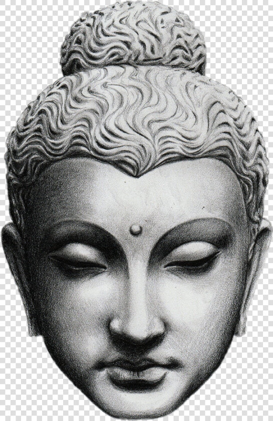 Drawing Buddha Portrait   Buddha Sketch  HD Png DownloadTransparent PNG