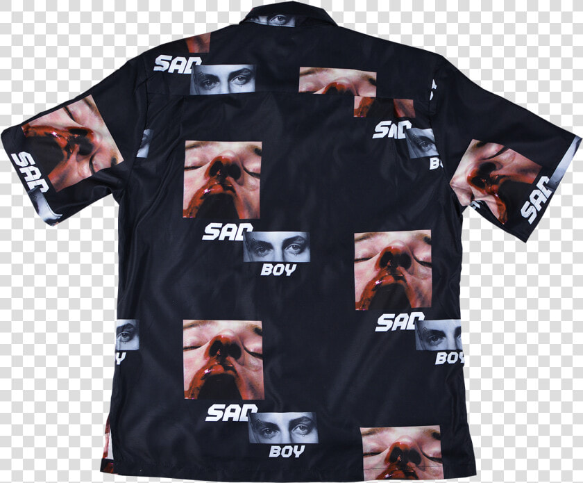 Sadboy Black Hawaiian Shirt   Png Download   Active Shirt  Transparent PngTransparent PNG