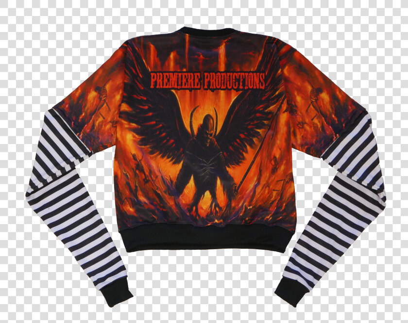 Image Of Hellfire Crewneck   Ovo Striped Long Sleeve  HD Png DownloadTransparent PNG