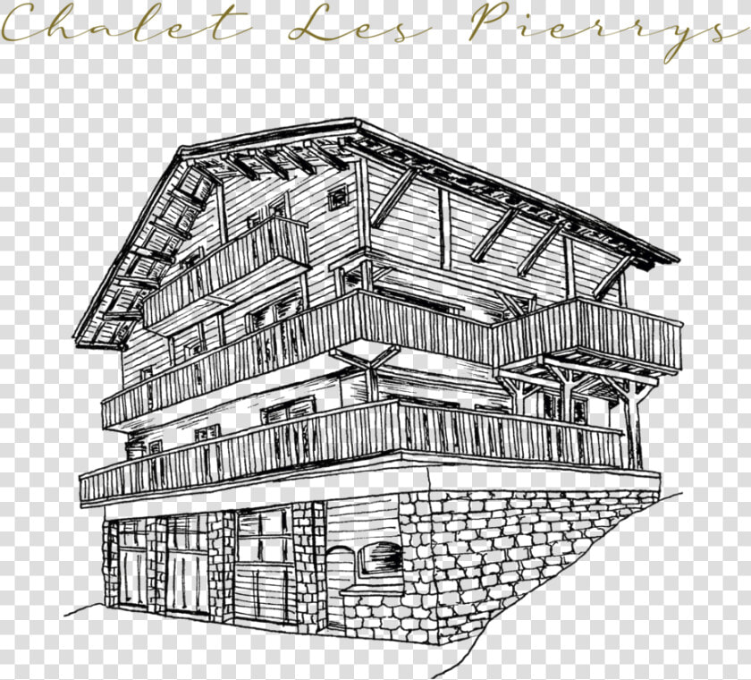 Luxury Ski Chalet Les Pierrys Tgski Morzine   Sketch  HD Png DownloadTransparent PNG