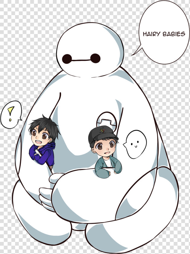 Baymax  Hiro And Tadashi   Cartoon  HD Png DownloadTransparent PNG