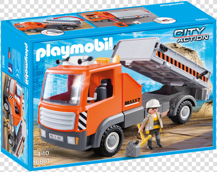 Flatbed Workman S Truck   Camion Chantier Playmobil  HD Png DownloadTransparent PNG