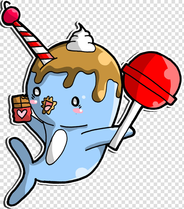 Narwhal Banner Freeuse Download Adorable Huge Freebie   Candy Narwhal  HD Png DownloadTransparent PNG