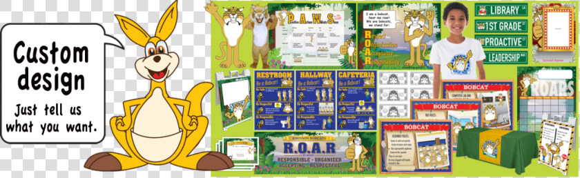 Pbis Posters Kangaroo Mascot Clip Art   Clip Art  HD Png DownloadTransparent PNG