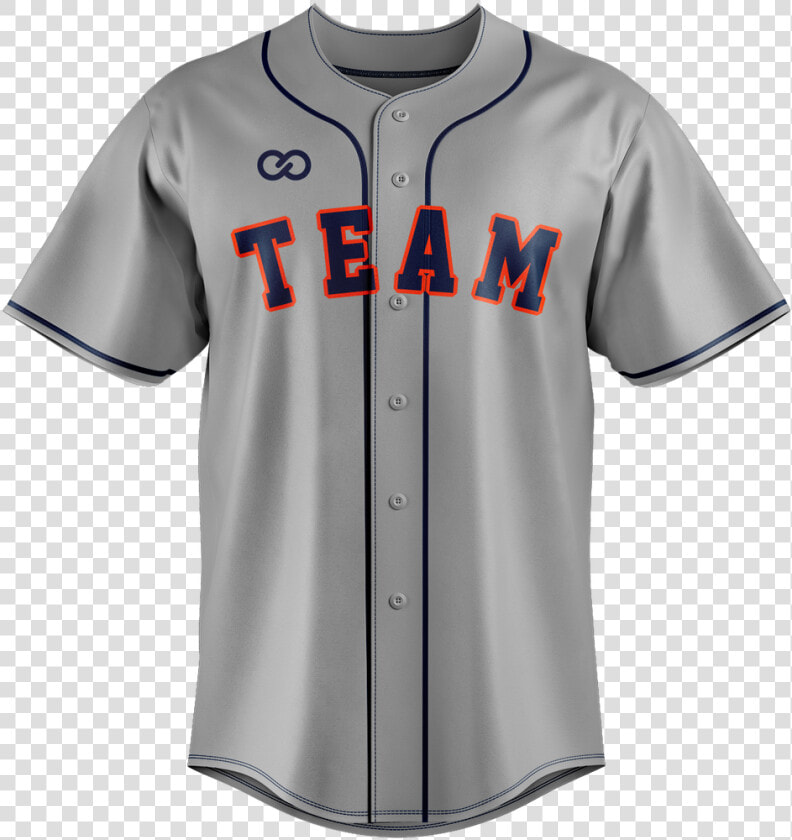 Grey Navy Red Baseball Jersey   Jersey  HD Png DownloadTransparent PNG