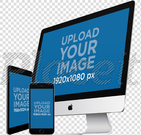 Placeit Angled Ipad And   Ipad Iphone Imac Mockup  HD Png DownloadTransparent PNG