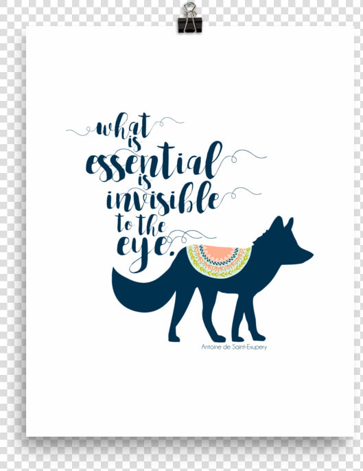 What Is Essential Is Invisible To The Eye   Fox Little Prince Background  HD Png DownloadTransparent PNG