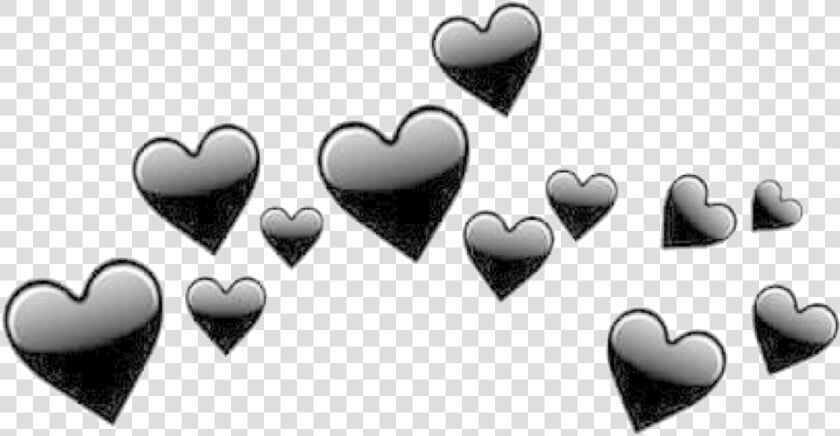 Desktop Wallpaper Picsart Photo Studio Clip Art   Black Heart Emoji Crown  HD Png DownloadTransparent PNG