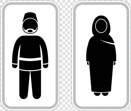 Wc Restrooms Sign Iran Man Woman Toilet Bathroom Lavatory   Illustration  HD Png DownloadTransparent PNG